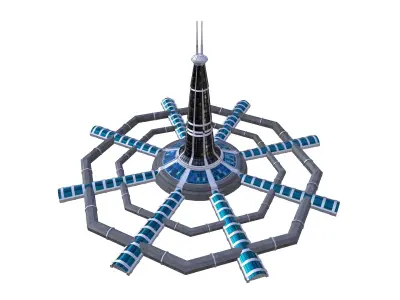 Millennium Gate - Star Trek Low-poly 3D model