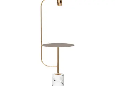 Outdoor designer lamp Tab by Light Room white 3D model
