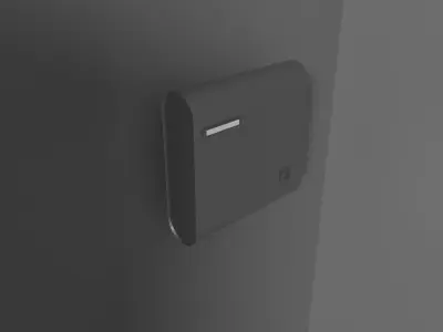 3 Mailboxes Low-poly 3D model