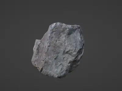 Rock Scan Low Poly Low-poly 3D model