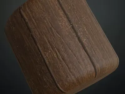 Minimal White Painted Wood with Natural Knots PBR Seamless Texture