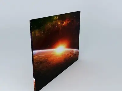 Battle Space Frigate LIGHT SPEED with Spacewolf and Neptune Free 3D model