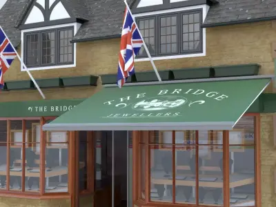 A Village Jewellery Shop Cottage 3D model