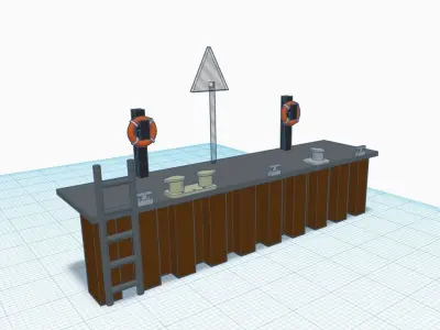 Scale H0 Port pack  3D print model