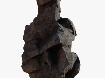 Old Rock Free low-poly 3D model