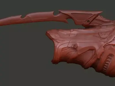 Fugitive Predator Gauntlet computer and blades 3D model