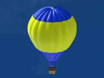 Hot Air Balloon 05 3D model