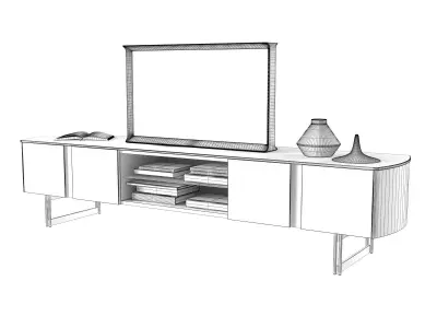Butterfly 4 TV Cabinet 3D model