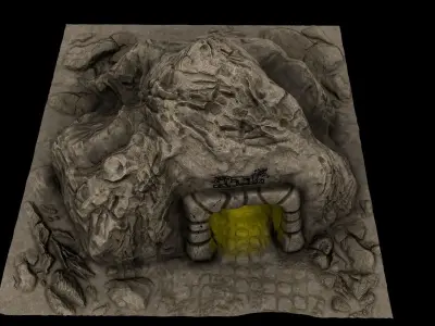 Cave Enterance 1 3D model