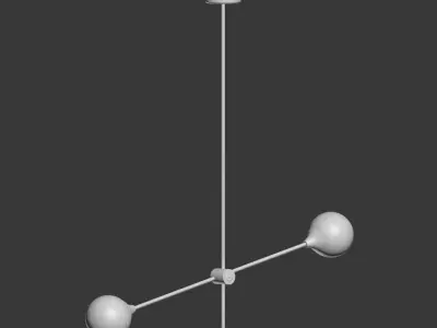 Pendant lamp Pell Bubble Chandeliers Pendant Lights  3D model