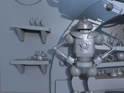 Robot Workshop 3D model