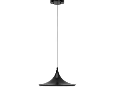 Ironclad Industrial and modern black gold drum style pendants 3D model