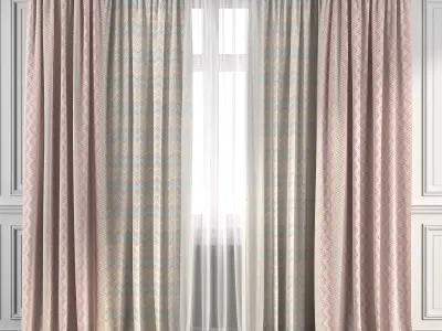 Curtain Set 264 3D model