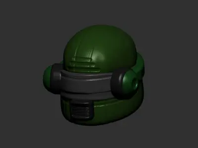 helmet high poly sculpt 3d printable ver 7 3D model 3D model 102