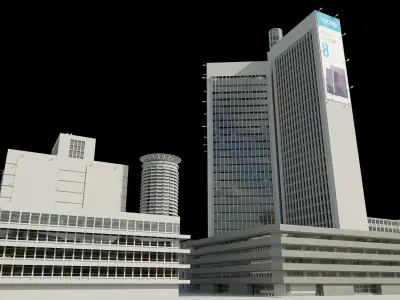 Nairobi City Office Buildings 3D model
