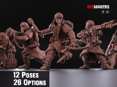 Death Division - Kill Squad - Imperial Force 3D print model