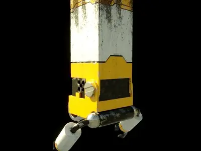 Cube Robot 3D model