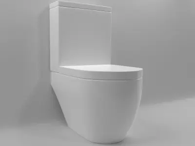 modern toilet 3D model