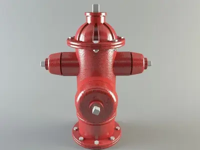 Water hydrant 3D model