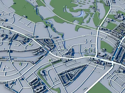 Beckenham Place Park London Printable London Landscape 3D print model