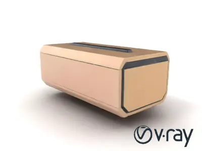 Futuristic Storage Box Sleek Design model pack Low-poly 3D model