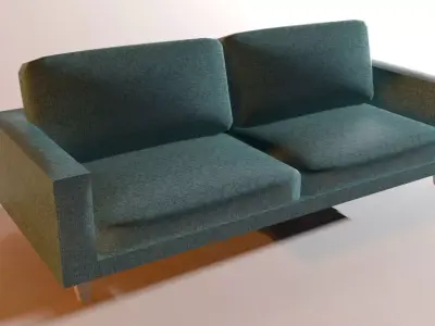 Sofa LowPoly Low-poly 3D model