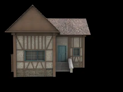 Medival House 01 Low-poly 3D model
