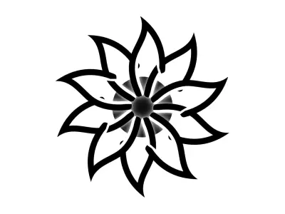 Modern LED Ceiling Light Low-poly 3D model