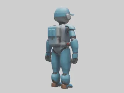 Robot version of a plumber model 3D model
