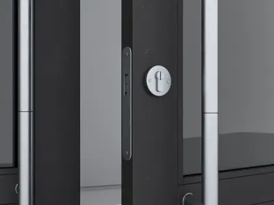 Aluminium door 200 3D model