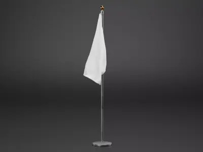 -White Flag V1- 3D model