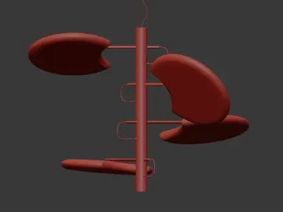 ALMA chandelier 3D model buy