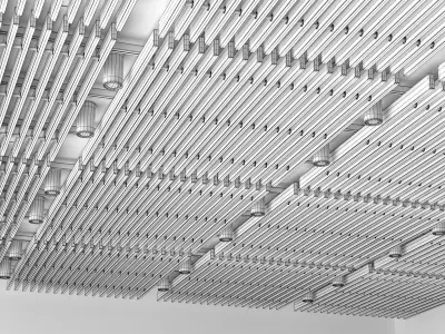 Wooden ceiling 6 3D model