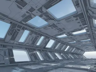 Sci-Fi Interior 103 3D model
