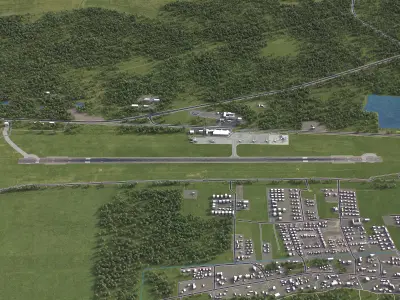 Palanga - 3D Airport Model Low-poly 3D model