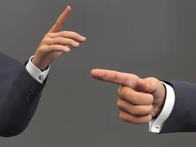  Male Arm Pointing Animated Rigged for Maya 