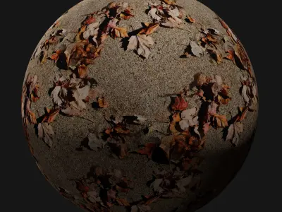 Leafy Concrete Seamless Material Texture