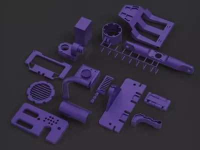 Kitbash vol 1 Scifi part technical 3D model