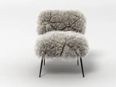 Baxter Nepal Chair White 3D model