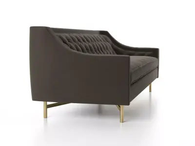 Coco Tufted Sofa 3D model