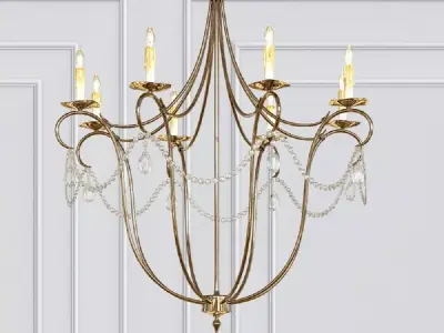 Crystal Lights Chandelier 3D model