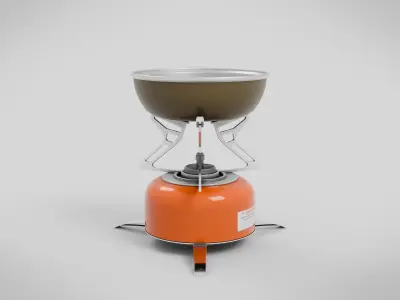 Outdoor Essentials - Detailed Camping Stove 3D model