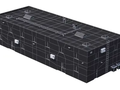 14 PBR Industrial Buildings Collection 3D Model Pack