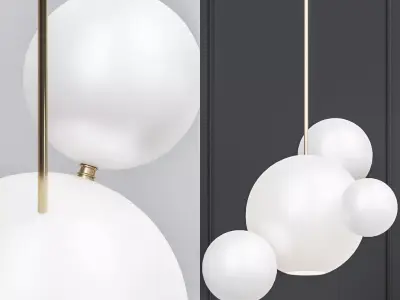GIOPATO  COOMBES BOLLE BLS LAMP white glass 4 3D model
