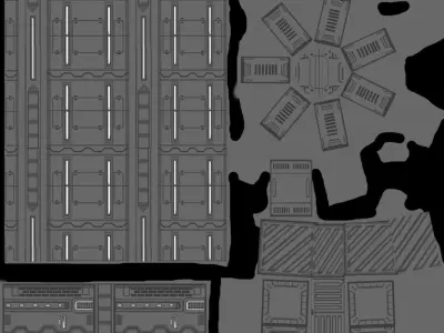 TeslaTower tower with spiral staircase Low-poly 3D model