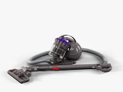 Dyson DC37 vacuum cleaner Low-poly 3D model