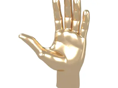Hand Sculpture v1 001 Low-poly 3D model