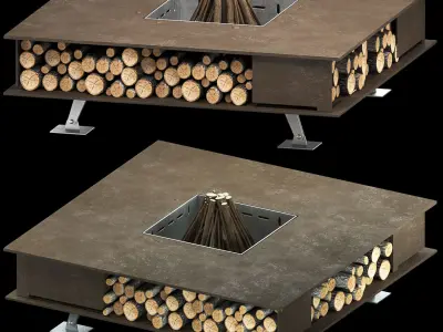 Fire pit toast 3D model