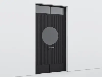 Aluminium door 326 3D model