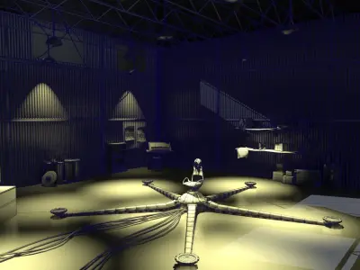 Sci fi Storage Room 3D model